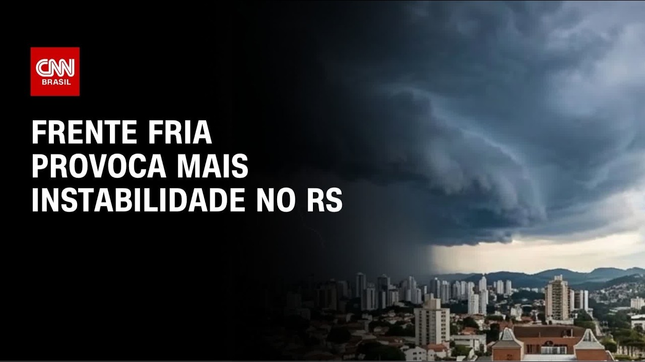 Previsão do tempo: frente fria provoca mais instabilidade no RS | CNN NOVO DIA