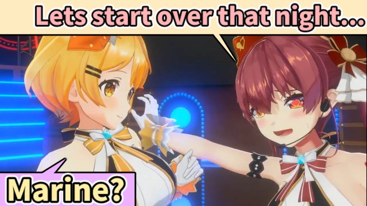 Marine wants to start over that night with Mel [ENG SUB] Hololive - YouTube