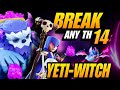 TH14 Yeti Witch Attack With 7 Bat Spell !! Best TH14 Attack Strategy 2025 in Clash of Clans 🔥