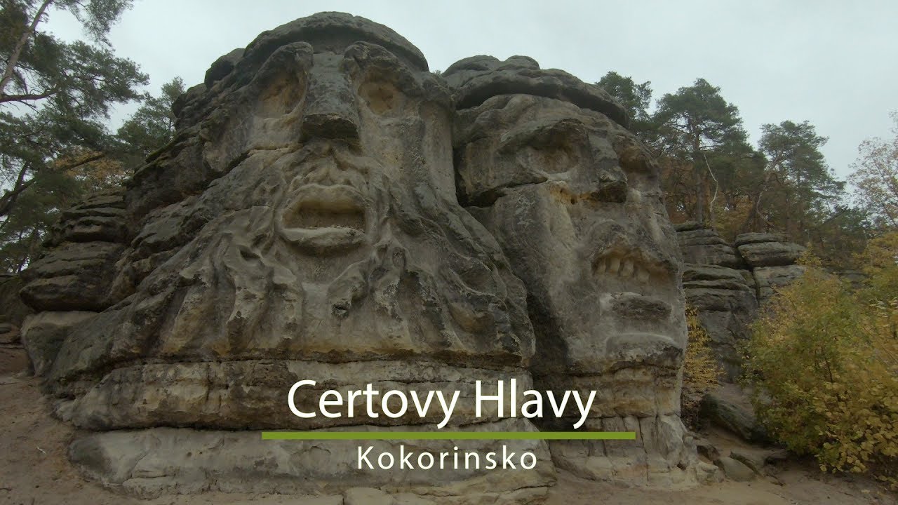 Certovy Hlavy, Klacelka i Harfenice - skalne rzeźby w czeskim Kokorinsko
