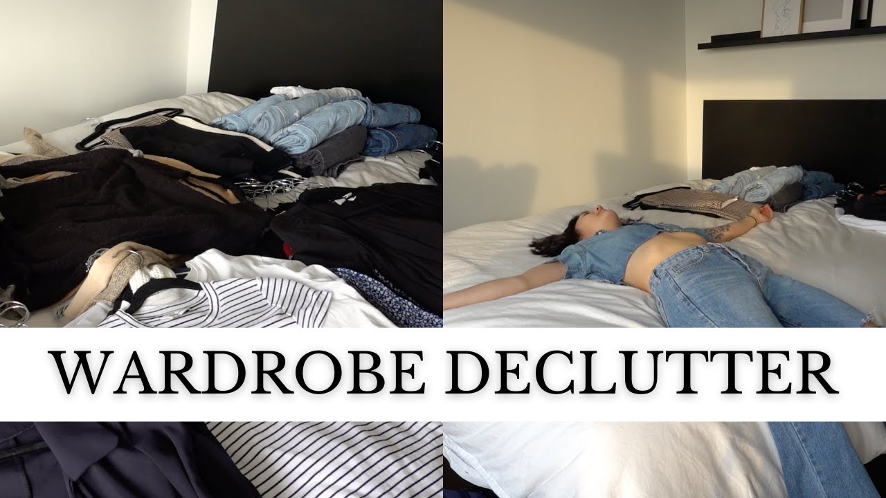 HOW TO DECLUTTER YOUR WARDROBE - YouTube