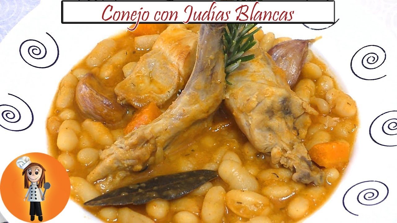 Conejo con Judías Blancas Estofadas | Receta de Cocina en Familia