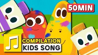 [Larva KIDS] COLOR GAME and other songs from Larva KIDS | 23 English Kids Songs | 50minutes screenshot 5