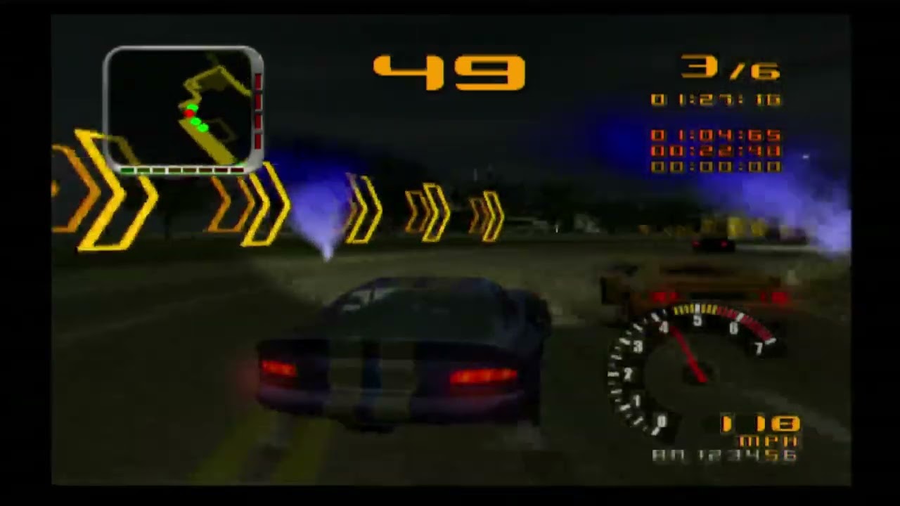 Test Drive (PS2) Dodge Viper GTS | San Francisco Circuit Gameplay | 1080p60 HD