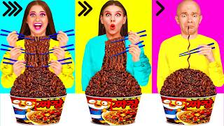 Desafío Comida Rápida, Media o Lenta | Trucos Divertidos de Comida por BaRaFun Challenge