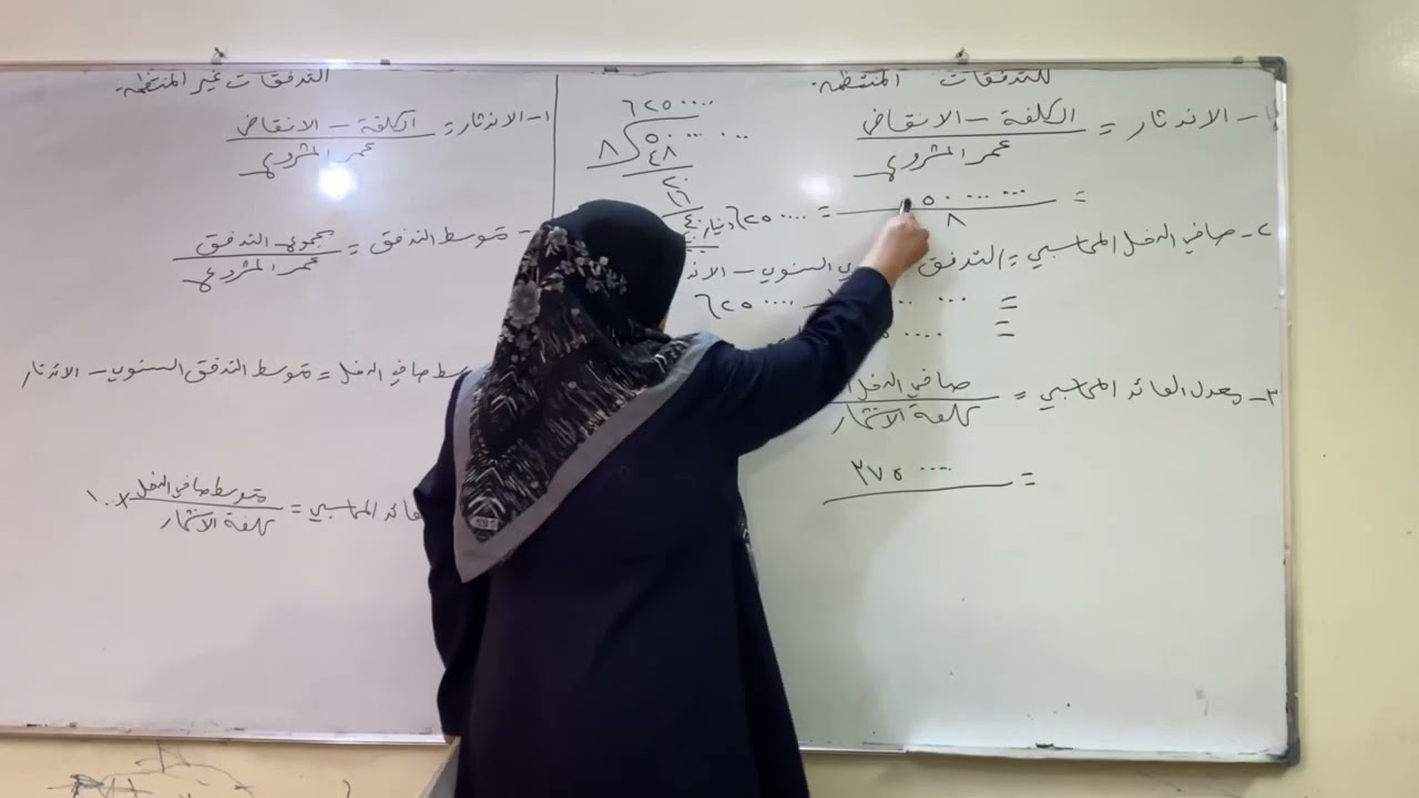 طرق تقييم الاستثمار التي لاتعتمد على منهج التدفقات النقدية المخصومة طريقة ثانية معدل العائد المحاسبي