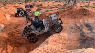 Grampa’s Jeep and his vintage Jeep friends on Milt’s Mile.