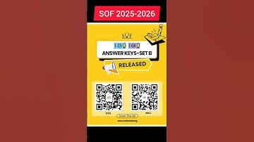 SOF ICSO & IGKO Answer Keys SET-B 2025-2026 Released 🔥| Scan QR Now | Official Update for Students