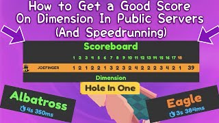 How to Do Dimension in Public Server (Random Spawn) • Roblox Super Golf