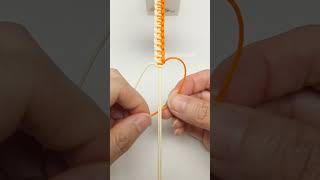 Diagonal Clove Hitch Easy Macram2603018e Knot #Shorts #shortstutorial #knot #diy#handmade #macrame