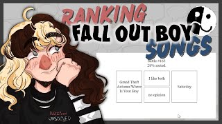 Ranking Every FALL OUT BOY Song EVER!