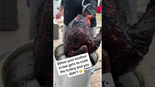 No edible Thanksgiving dinner😬😱#ThanksgivingFail #CookingDisaster #FamilyFun #HolidayVibes #FYP