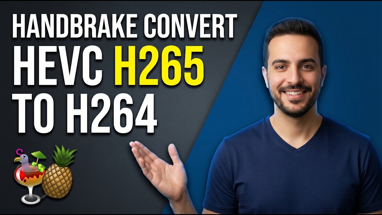 HandBrake Convert HEVC H265 To H264 (Easy Guide) - YouTube