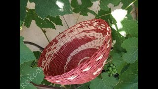 Корзина для фруктов/ 1 часть/из газетных трубочек Корзина для фруктов/ 1 часть/из газетных трубочек
