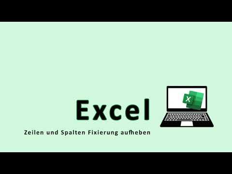 Excel Zeile und Spalten Fixierung aufheben - YouTube