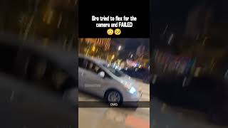 Bro tried to flex for the camera and FAILED