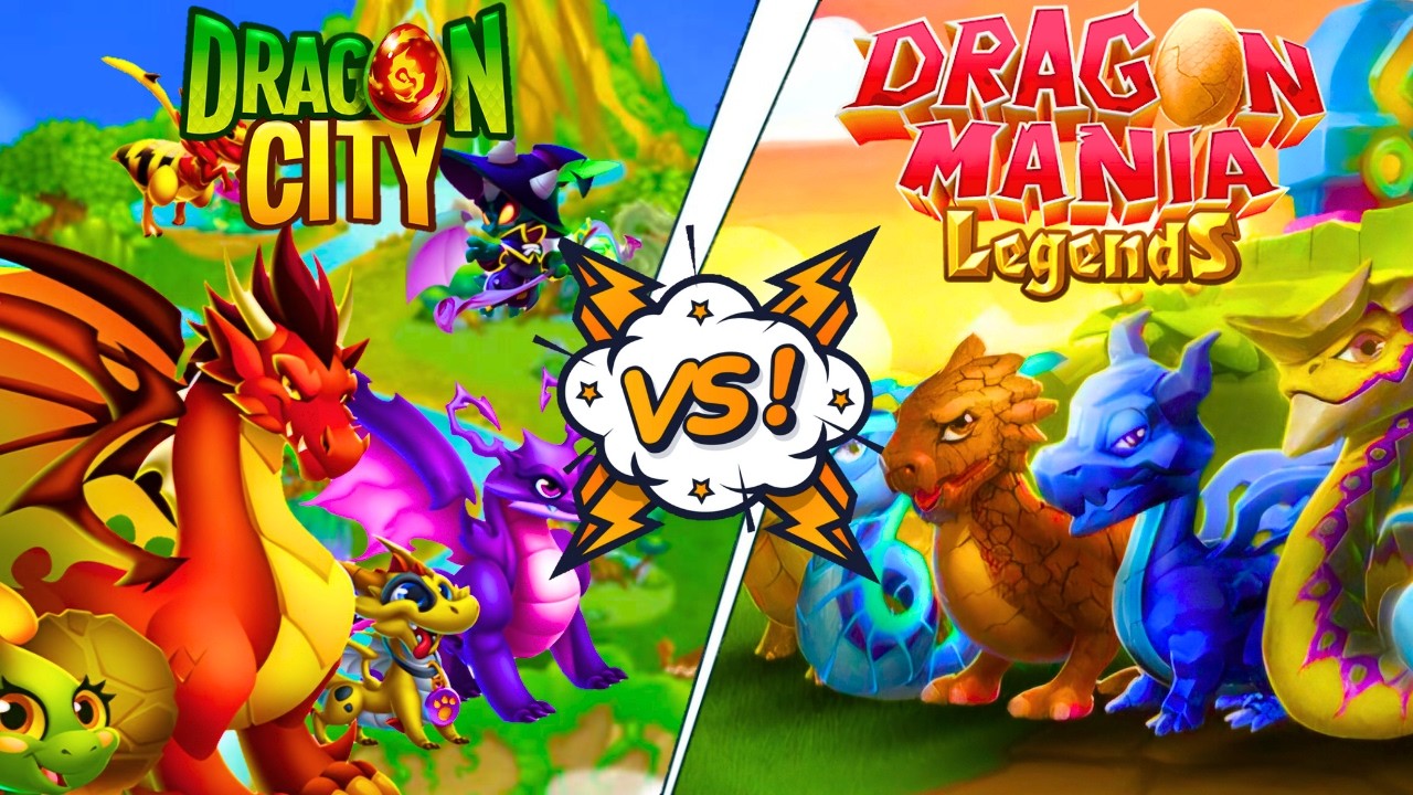 Dragon City X Dragon Mania Qual é o Melhor? YouTube