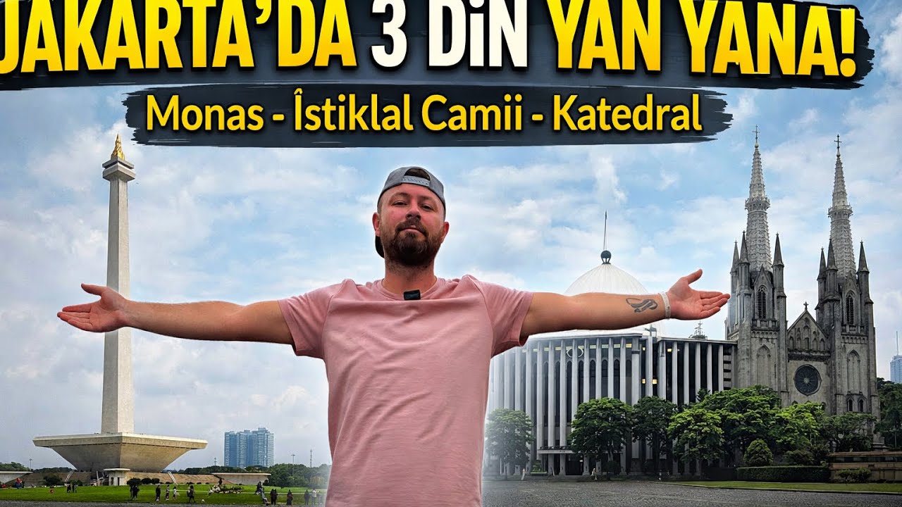 Dünyanın En Büyük Camilerinden İstiklal ve Karşısındaki Katedral!