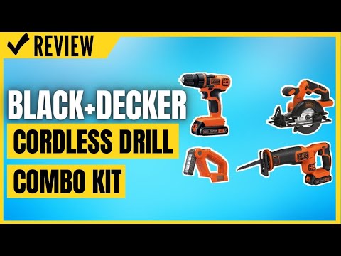 BLACK+DECKER 20V MAX* Cordless Drill Combo Kit, 4-Tool (BD4KITCDCRL)