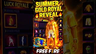 🔥 Summer Gold Royal Reveal 😱 New Free Bundle Confirm 🔥#freefire#garenafreefire#gaming#subscribe