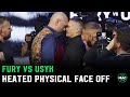 Tyson Fury vs. Oleksandr Usyk Physical Face Off: &quot;Usyk&#39;s a f*****g p***y with an earring in!&quot;