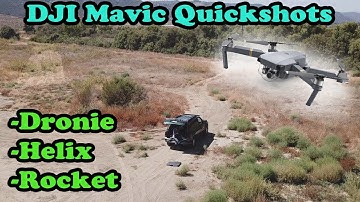 DJI Mavic Quickshots New Feature Flight Modes: Dronie, Helix, And Rocket
