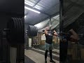 3 front squats, 265 lbs (120 kg)