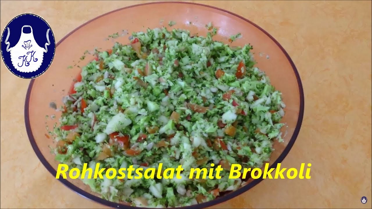 Rohkostsalat mit Brokkoli - YouTube