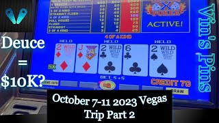 5X 3 Deuce Draw!!!($20 Bet)(Meeting VP Friends IRL!)(Video Poker)(10/7/2023 Vegas Trip)(S32:P2)