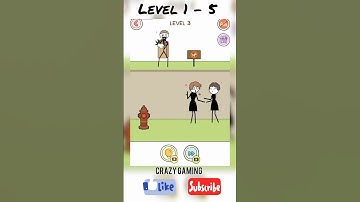 Thief Puzzle Game level 1 - 5|Gameplay walkthrough| All Levels Solution| WEEGOON | Funny Stickman