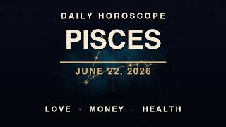 Daily Horoscope - Pisces - June 22, 2026