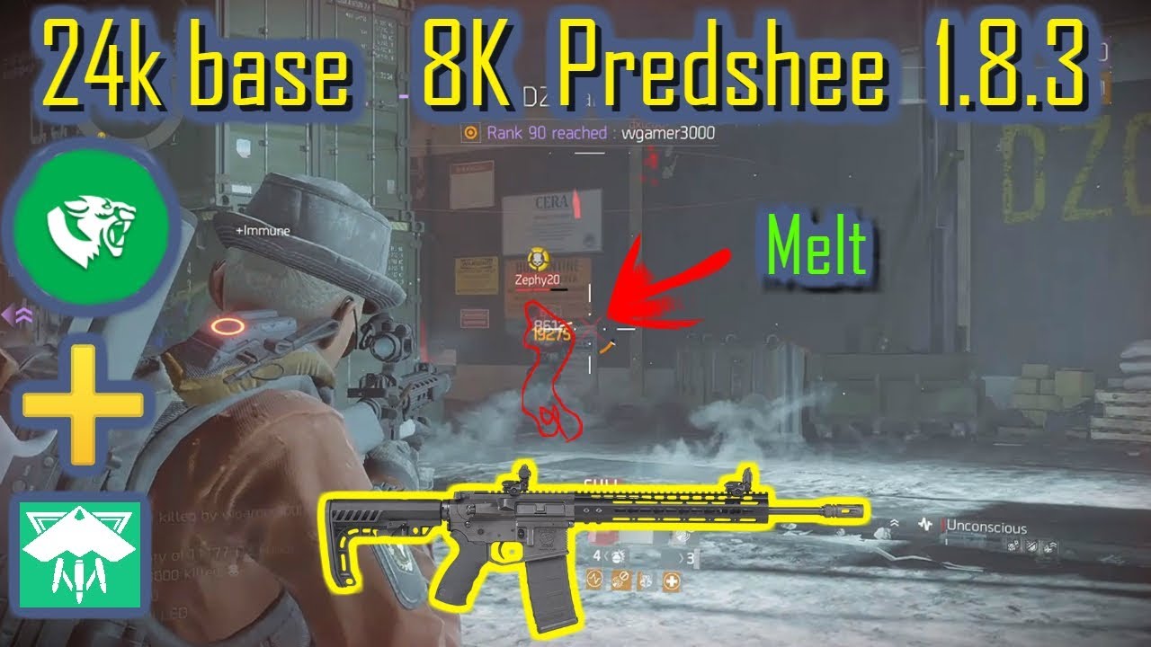 24K Base 8K Predshee (Melt)|The Division 1.8.3|