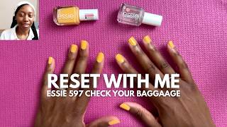 Nails of the Week💅🏾| Essie 597 Check Your Baggage & Preparing for a Productive Week
