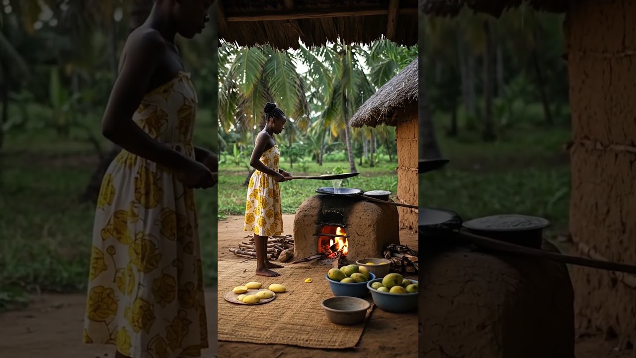 African Village Cooking: Delicious Food on a Clay Oven | Simple African Village