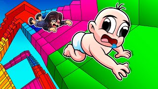 Escaleras Infinitas Hacia La Muerte Bebe Noob Y Bebe Noobsi Enfrentan El Terror En Roblox