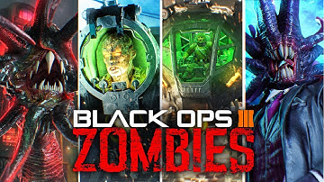 Beating EVERY BLACK OPS 3 ZOMBIES EASTER EGG in one video...