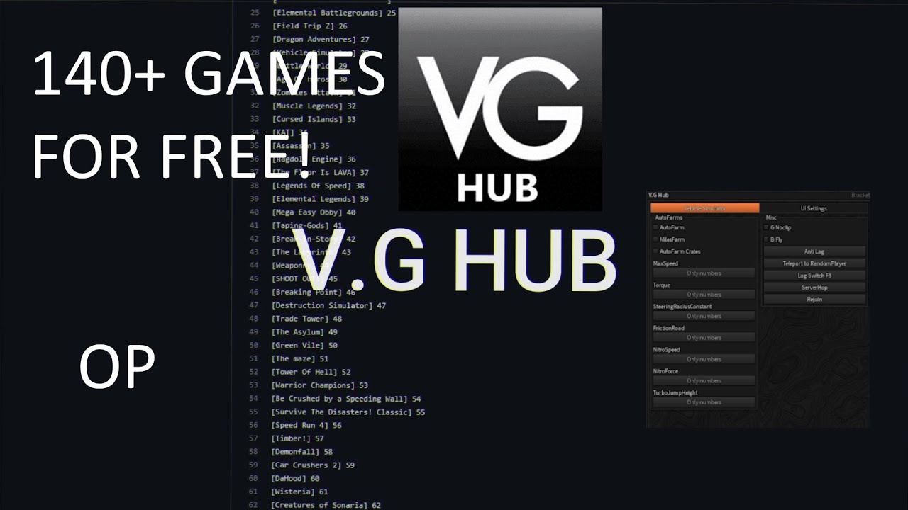 Games hub script. Best script Hub. G Hub. Crystal Hub script. Oni Hub script.