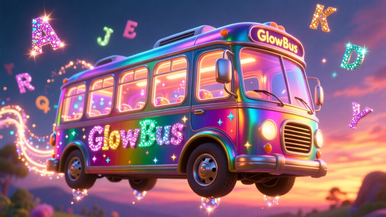 Sunset ABC BusGlowRun 🌅🚍 | Fun ABC & Learning Adventure for Kids