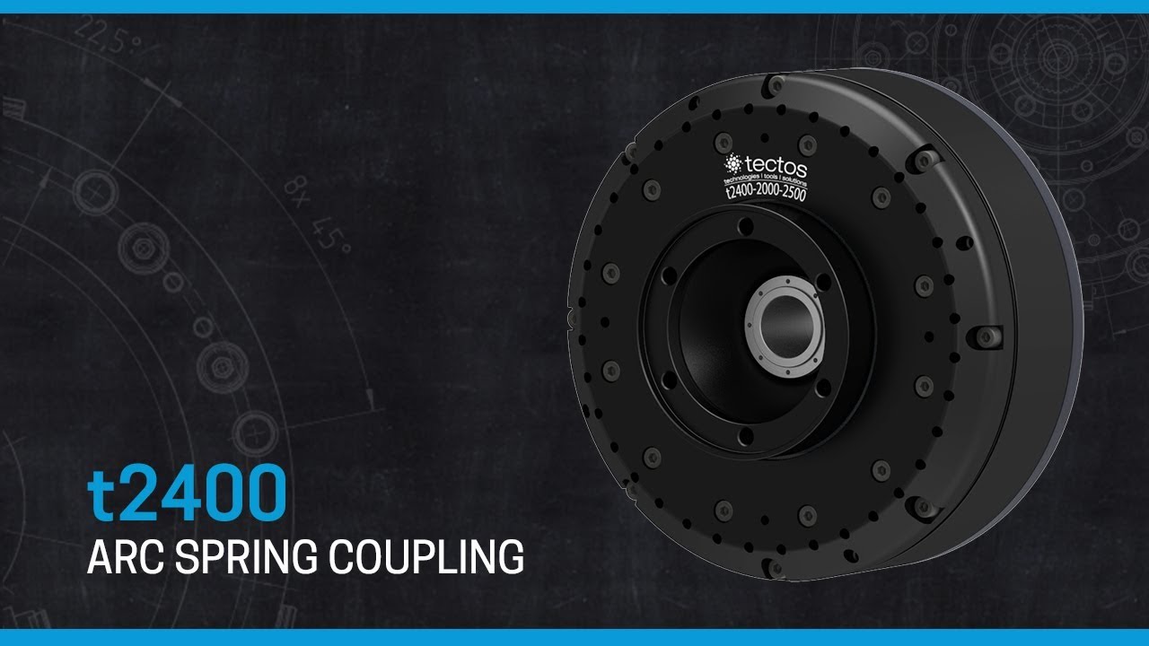 t2400 - arc spring coupling - tectos gmbh - YouTube