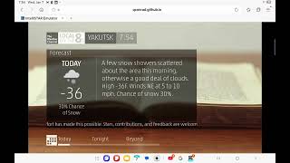 Intellistar 2 Simulator Yakutsk Russia 010726 Very Very Cold