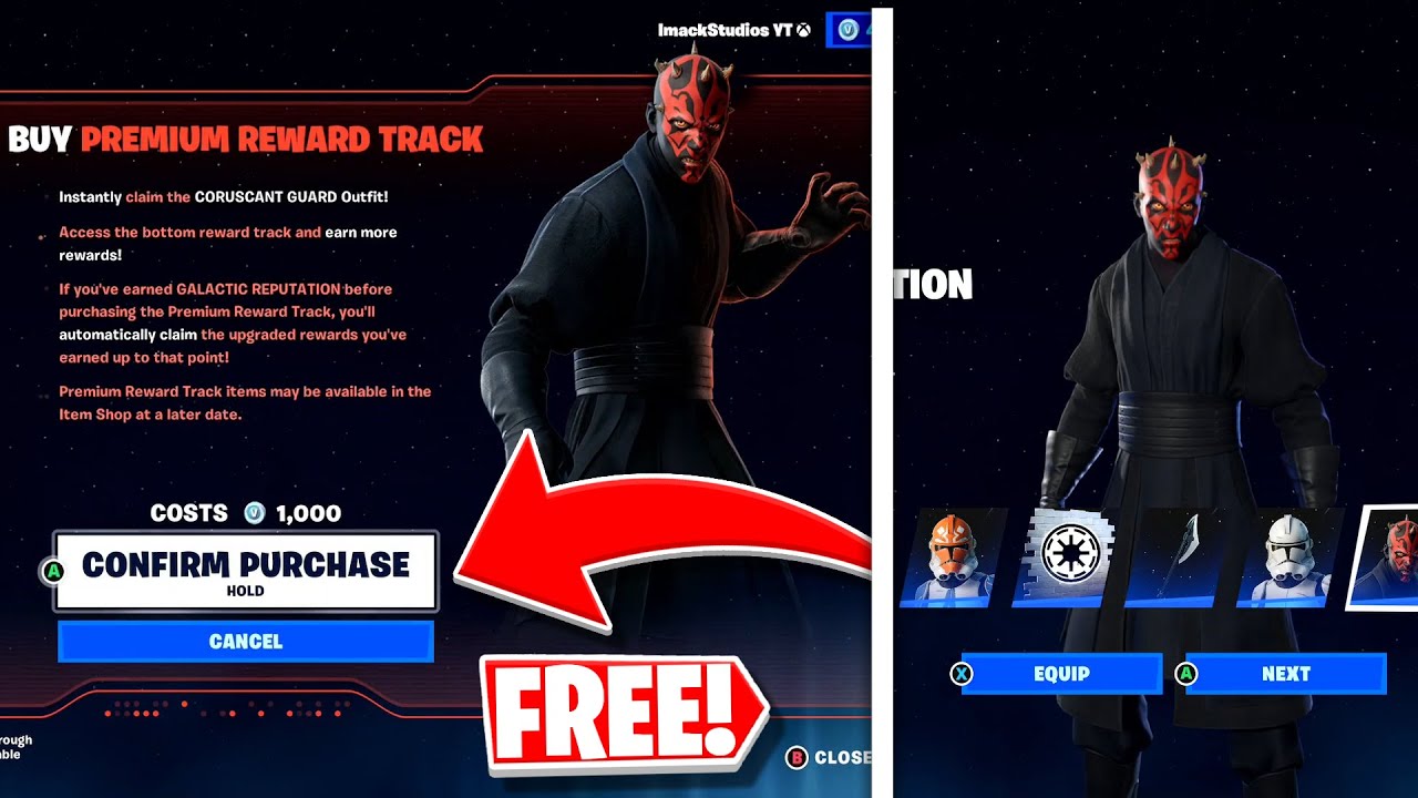 How to Get Premium Reward Star Wars Battle Pass for FREE in Fortnite!