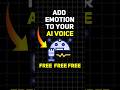 100% Free AI Voice Generator That Sounds Full of Emotion!