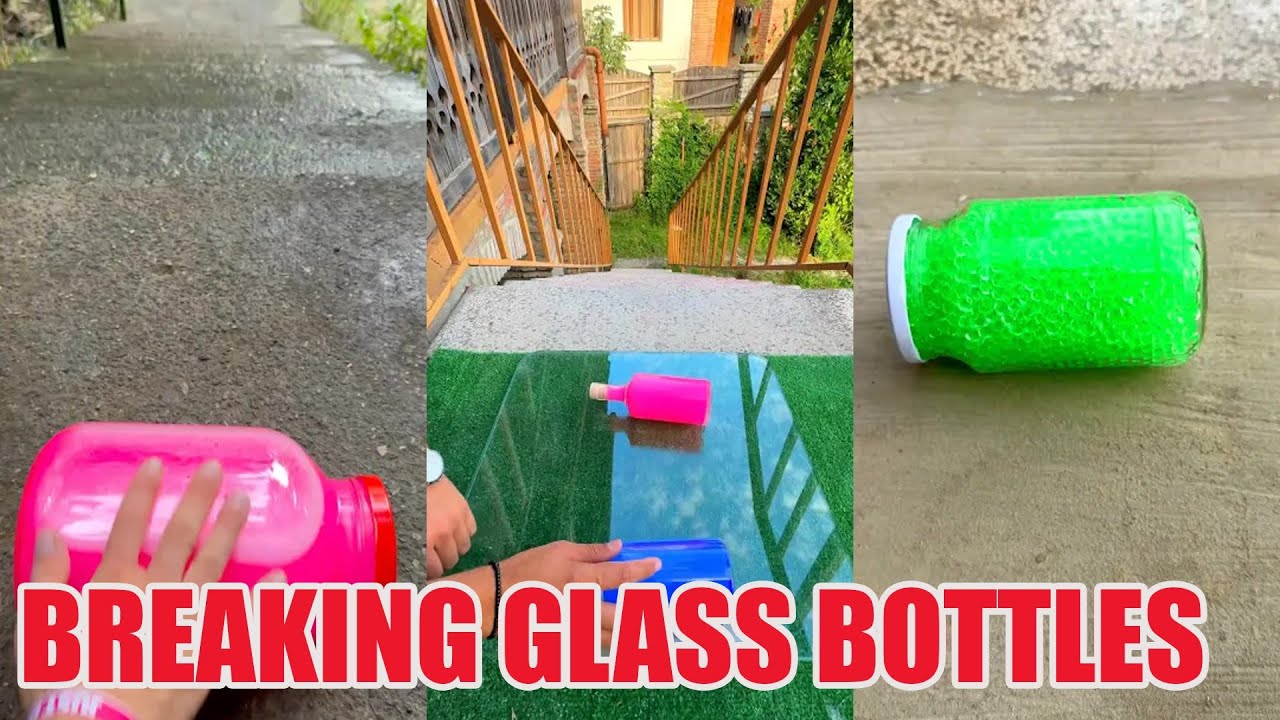 2 HOUR Breaking Glass Bottles and Balloon Drops 🔥 Crushing Crunchy & Soft Things! 