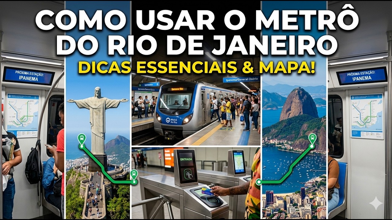 Metro Rio Jesus COMO USAR O METRÔ DO RIO DE JANEIRO (DICAS ESSENCIAIS E MAPAS) - YouTube