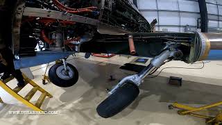 T6 Harvard Emergency Gear Operation