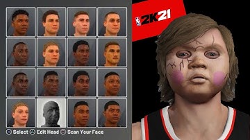 FIRST "CHUCKY FACE SCAN” NBA 2K21