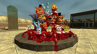HYPER DESTROYING ALL RUBY FNAF SECURITY BREACH ANIMATRONICS In Garry's Mod!