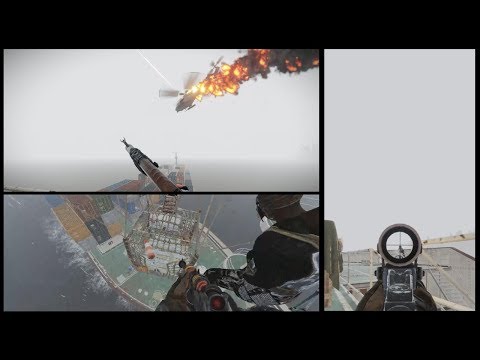 CRASH LANDING ON CARGOSHIP THEN TAKING HELI - RUST Ep.4