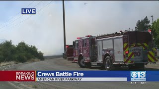 American River Parkway Fire Approx. 100 Acres