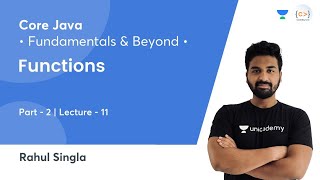 Functions - 2 | L 11 | Core Java: Fundamentals and Beyond | Rahul Singla
